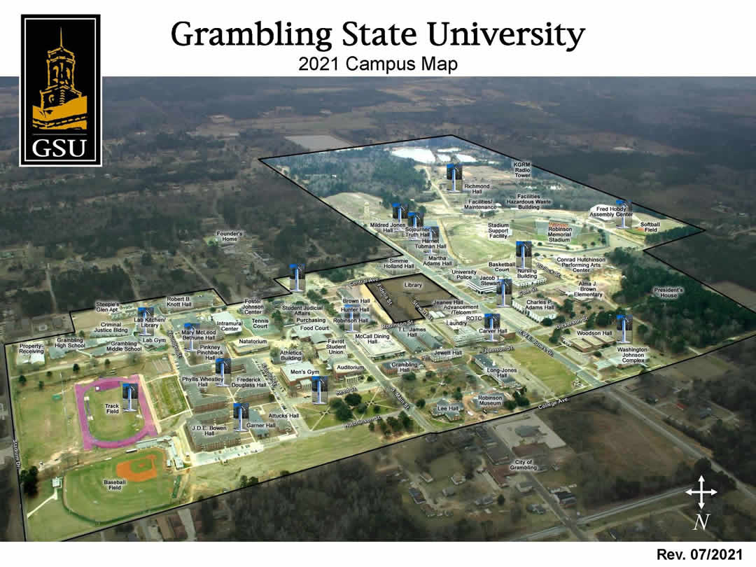 Grambling State University Campus Map